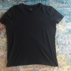 Black American eagle tee